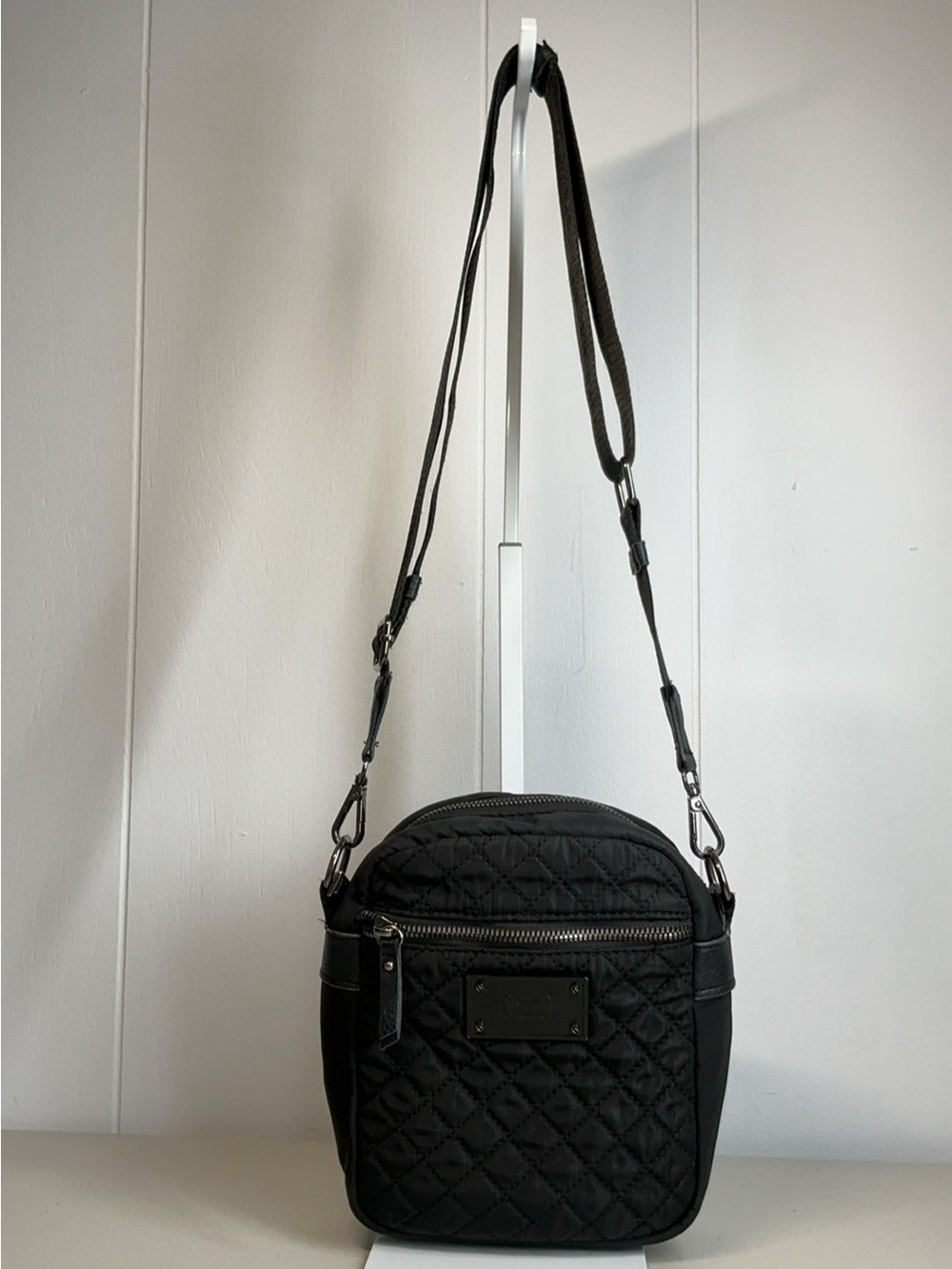 Steve Madden Black Nylon Zip Mini